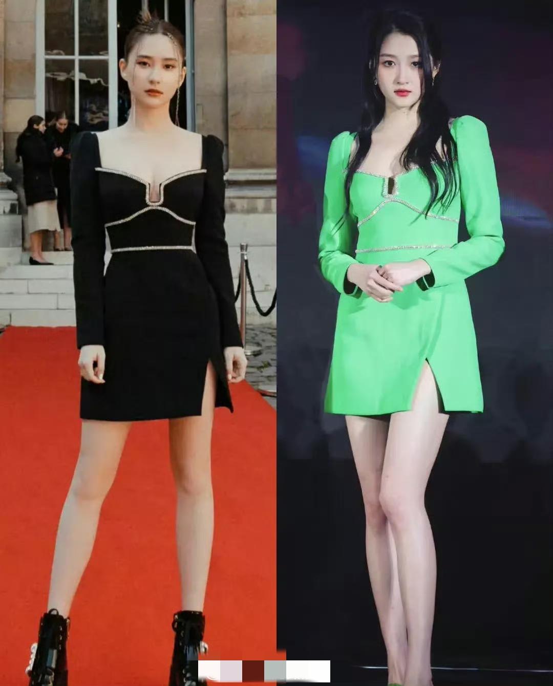 关晓彤与何超莲近日意外撞衫，引发不少关注。有趣的是，同一件衣服穿在两人身上，何超