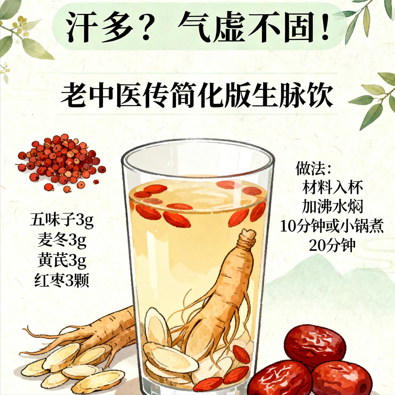 出汗多的人，越汗越虚越虚越汗，一个小方法，帮你搞定。只要气温稍稍走高，或者出门稍
