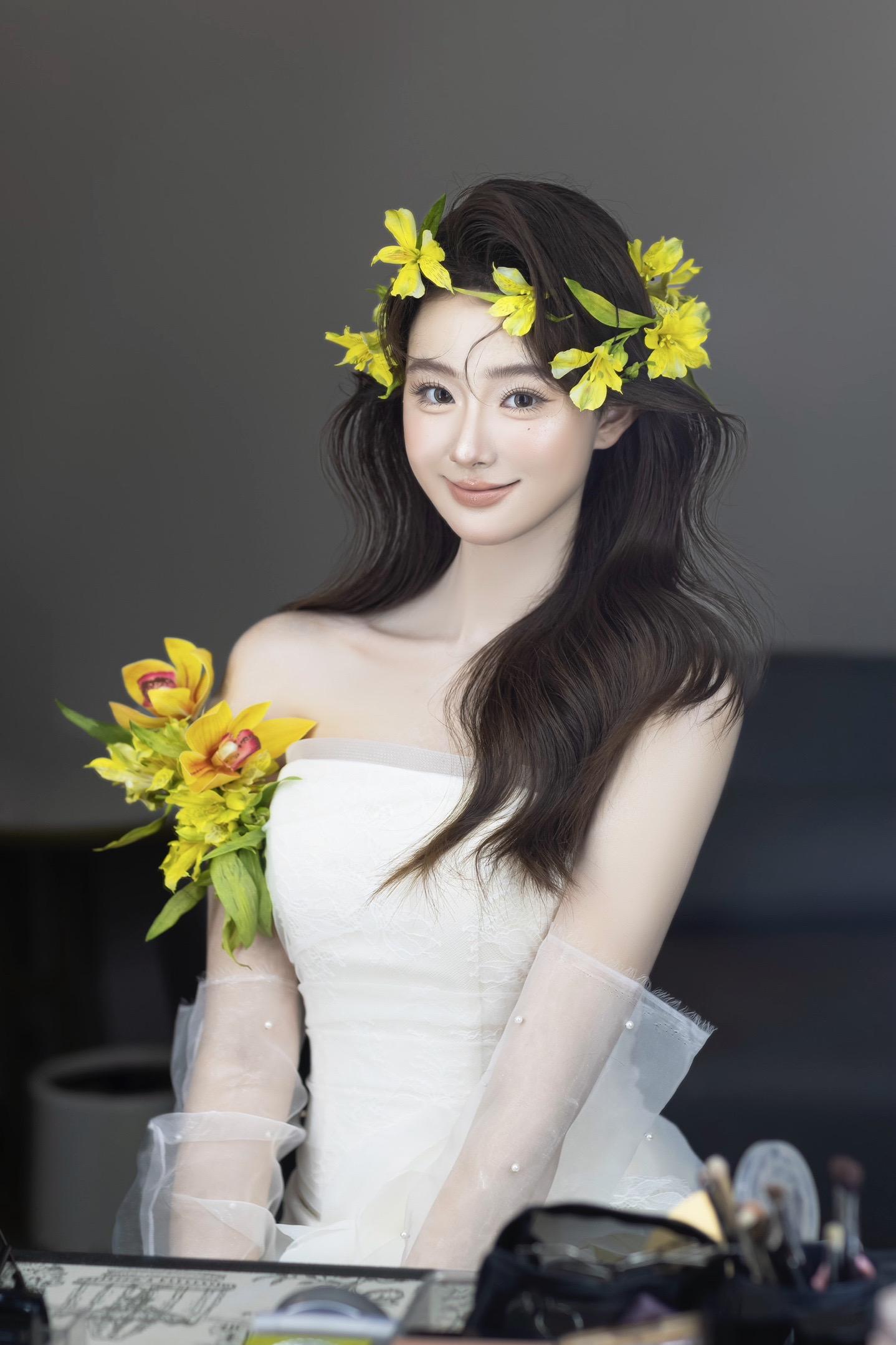 化妆师你太懂我了！！美的我眼前一亮又一亮～阜阳婚纱礼服试妆照