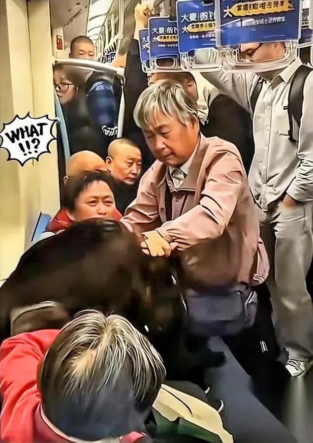 上海地铁打人大妈这回真栽了之前对着来例假的小姑娘又扯头发又吐口水的嚣张劲
