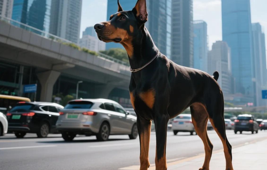 我曾经与杜宾犬的主人发生过冲突，原因是他遛狗不牵绳，直接冲到我身边围着我的腿张开