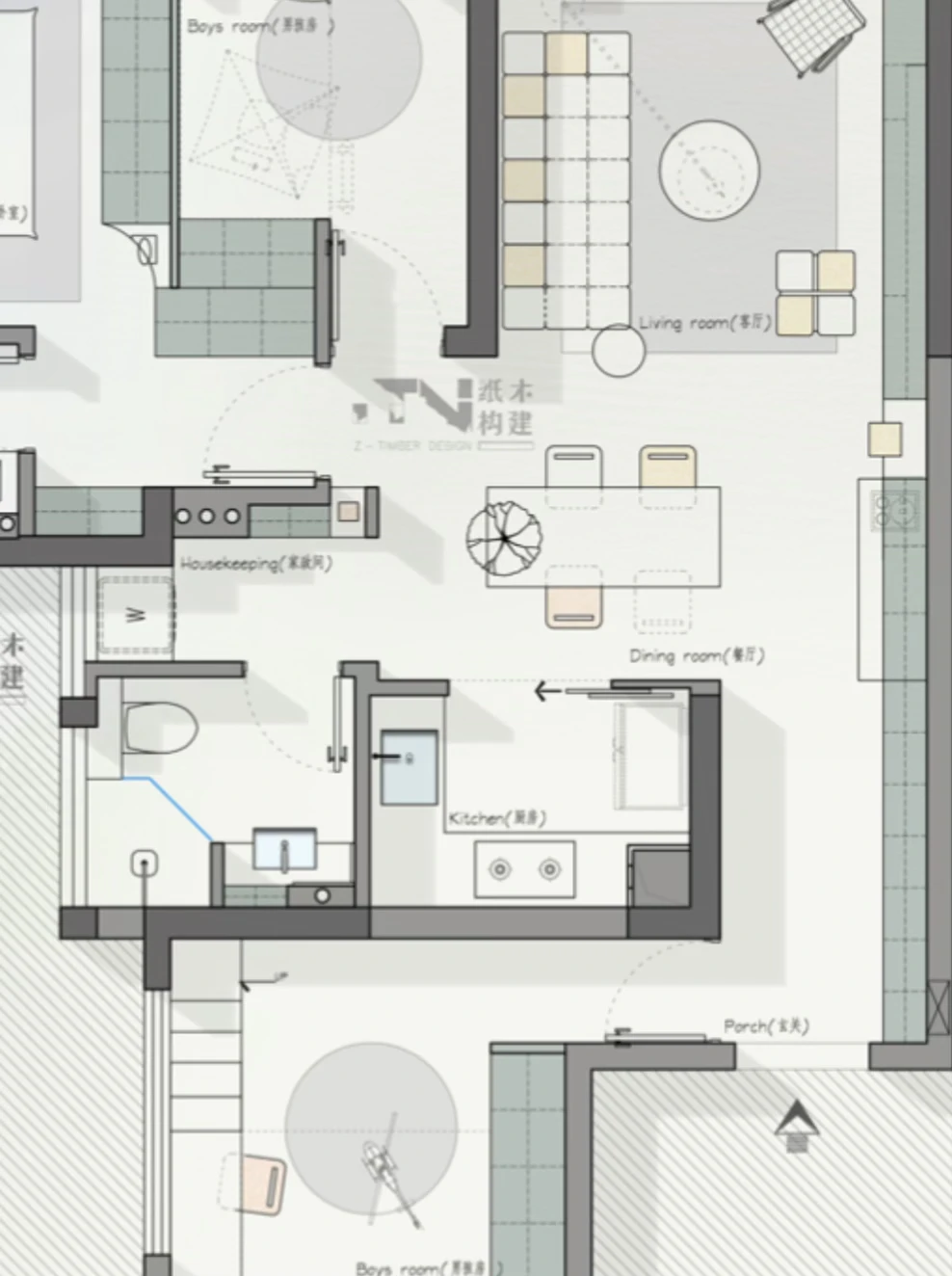 经典户型改造，家有两宝的可以参考