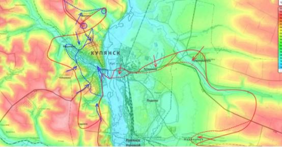 至12月15日晨：库皮扬斯克鏖战 俄军在库普扬斯克西部的局势持续快速恶化。乌