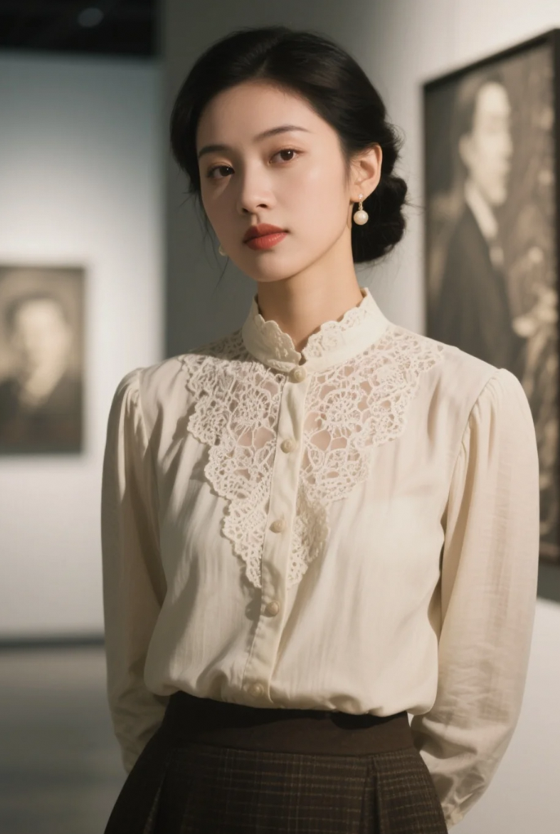 她的穿搭复古吗？但我觉得一点都不过时