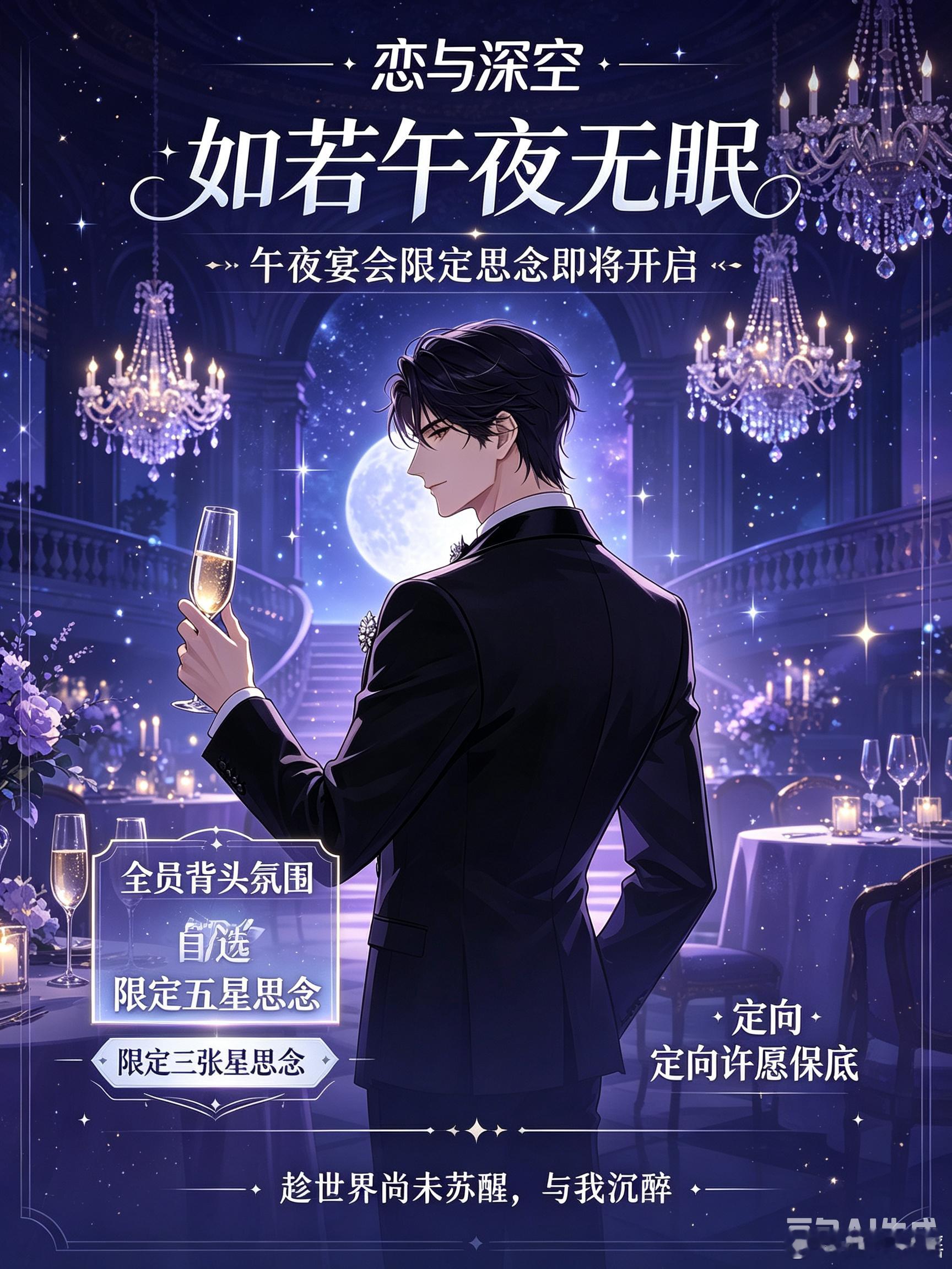 恋与深空如若午夜无眠恋与深空背头卡恋与深空新卡「如若午夜无眠」PV释出，全员背头