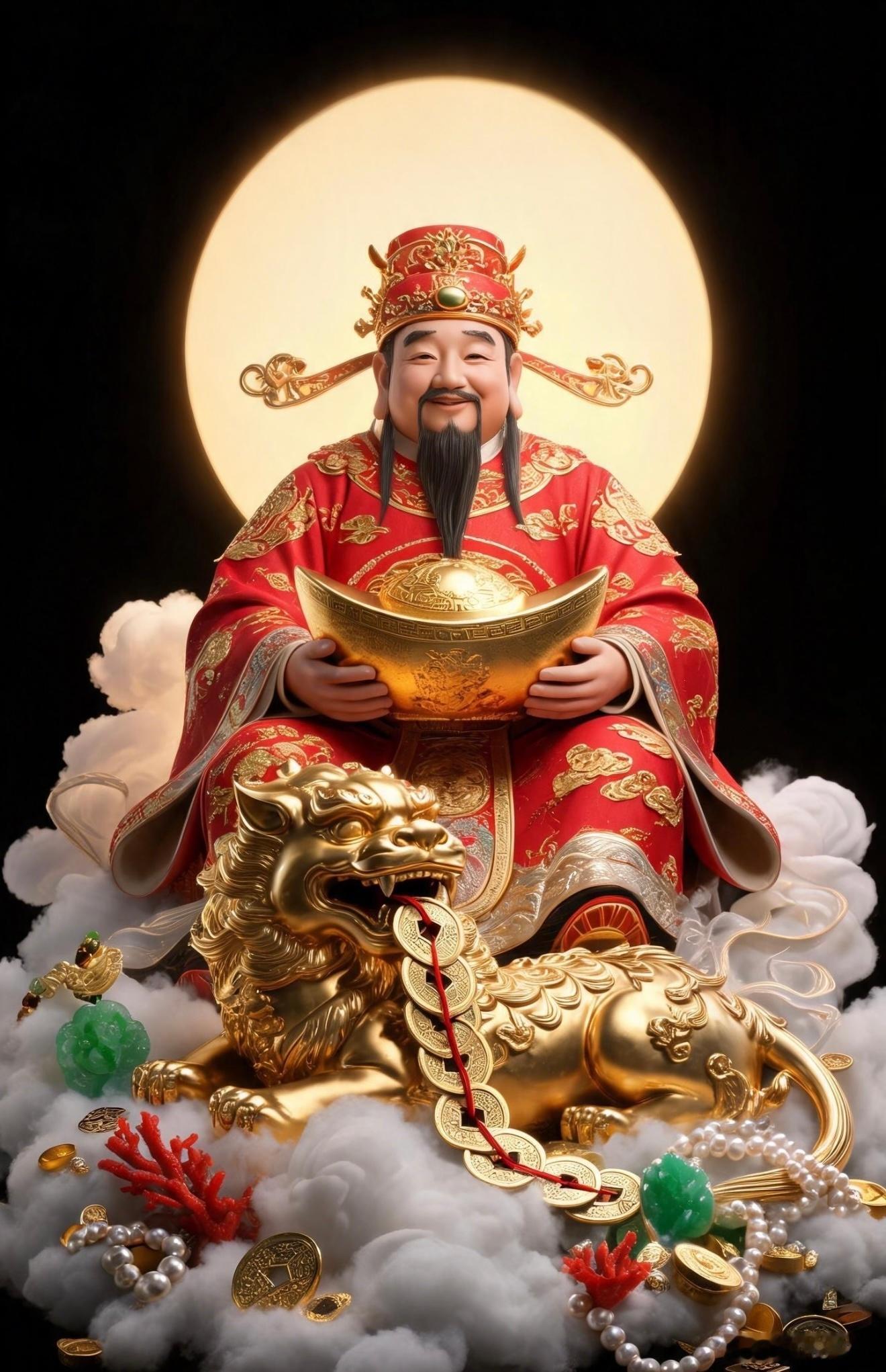 财神到，斩断耗缘祈愿财神隔绝虚耗钱财的烂人琐事，远离无效应酬、亏本往来。多遇能互
