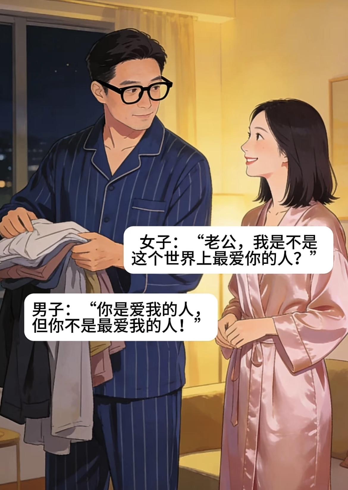 “老公，我是不是世界上最爱你的人”[笑着哭]“你是爱我的人，但不是最爱我