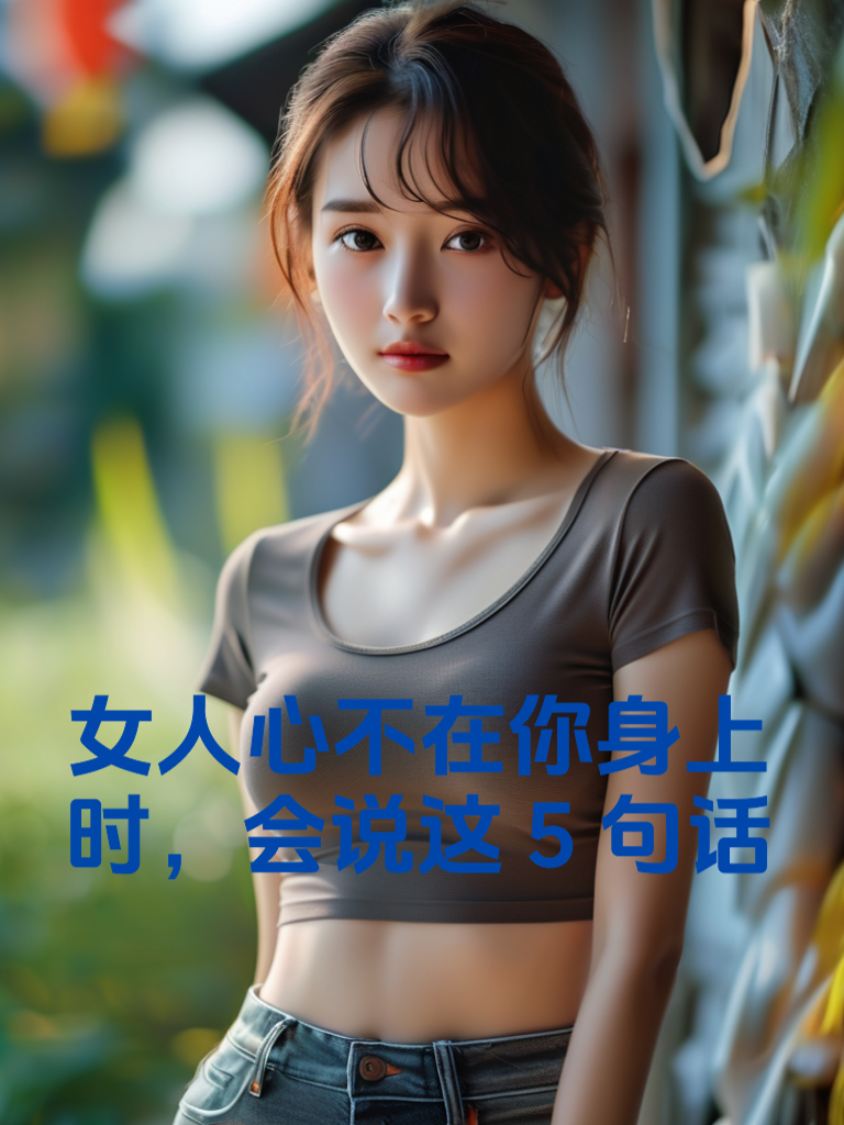 女人心不在你身上时，会说这5句话