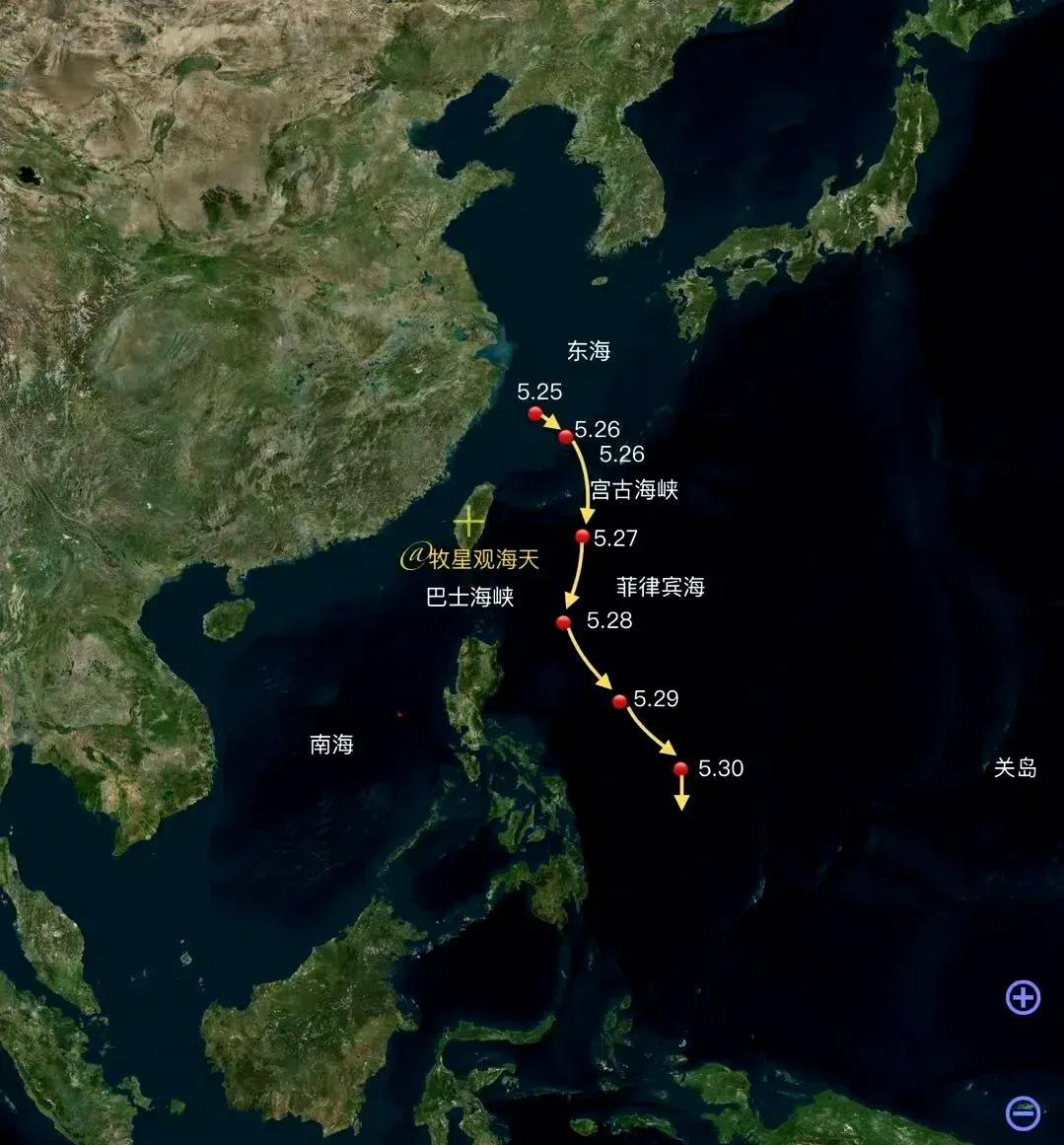 澳大利亚:难不成又是冲我来的？中国海军辽宁号航母战斗群于5月27日进入菲律宾海
