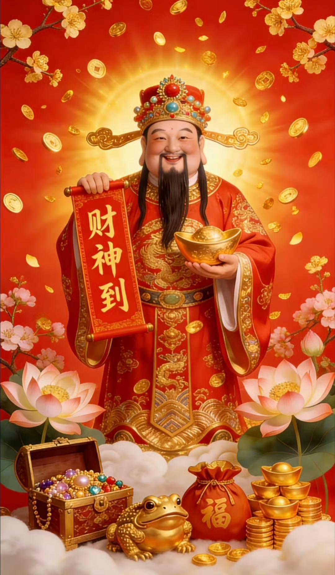 “正月初五·财神到…”​​​传统文化初五迎财神