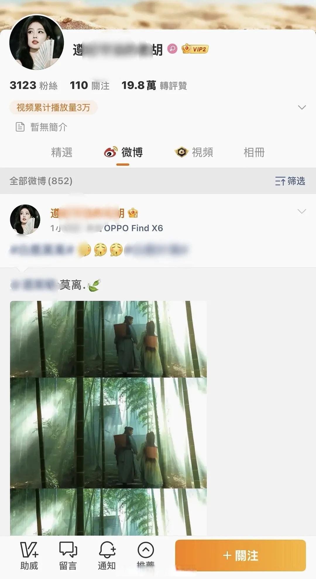 杨颖告了白鹿的粉丝。
