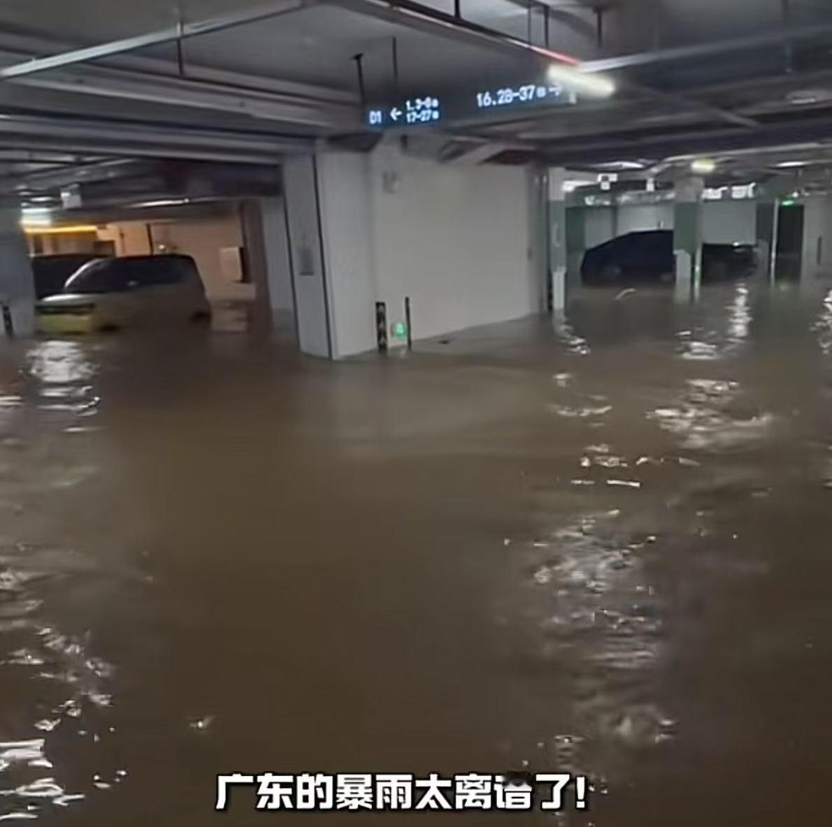 停在地下停车场的车应该报废了昨天上午淹了一次，下班赶紧移回车库，以为万事无忧，
