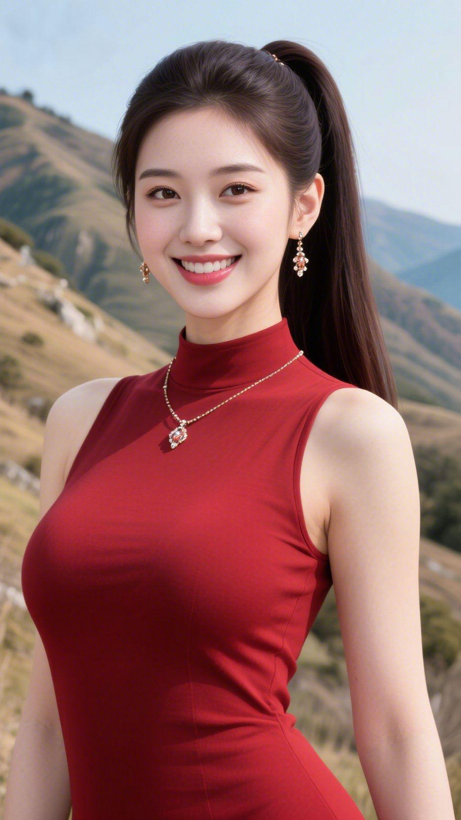 晴山红韵入画来晴日的山野，铺展着最鲜活的自然画卷。澄澈的蓝天澄澈如洗