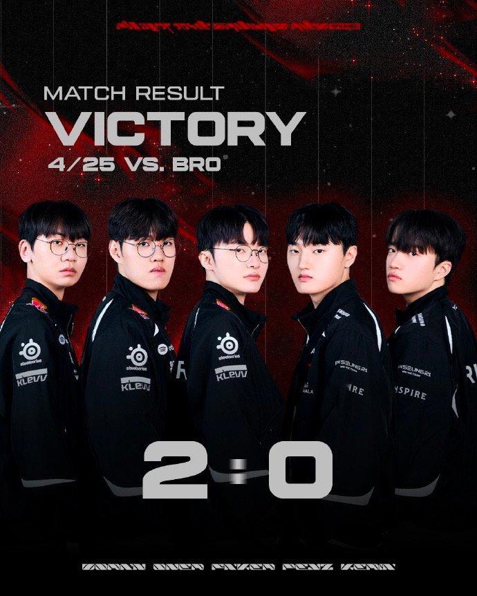【T1回应战胜BRO，T1两局击败BRO打了近90分钟】4月25日，LCK常规赛