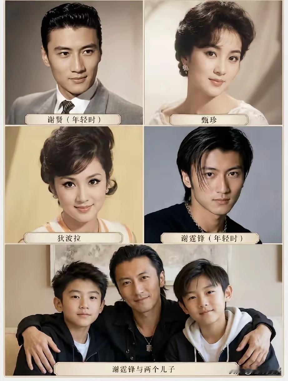 “四哥”谢贤真是很有艳福，两任妻子都是“貌美如花，美若天仙”般的存在人物！让人羡