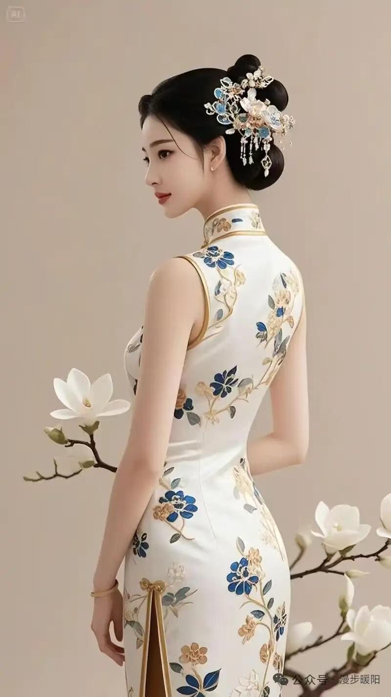 塞鸿秋·旗袍一身旗袍东方韵，针针藏尽温婉性。风情雅态皆相衬，灵秀端庄皆入