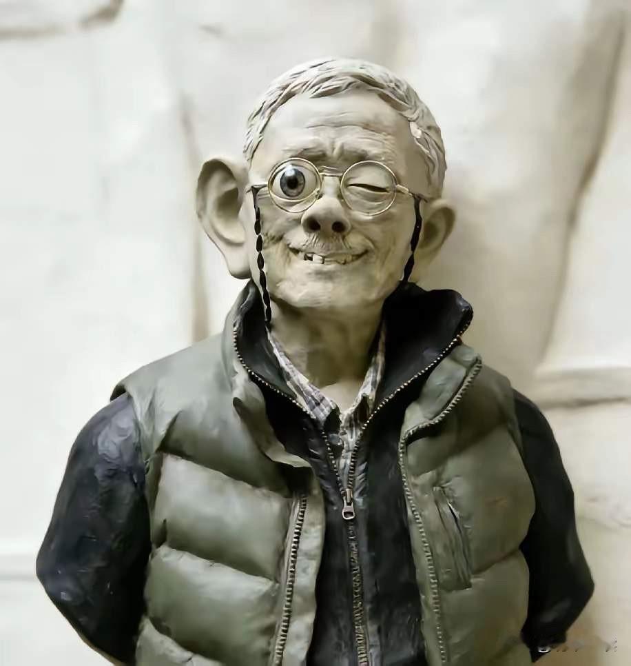 网友出手，必属精品！这是网友为田世信教授设计的雕塑，这“写意”风格拿捏得死死的