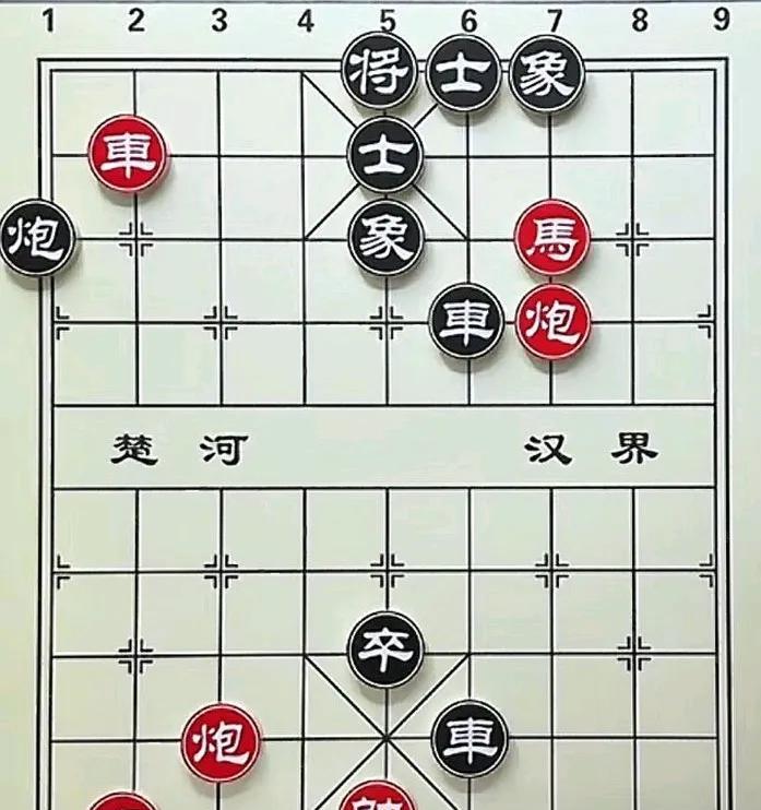 这棋有点意思，红方怎样入局？其实第一步，就得红炮打象搞一炮再说，势在必行的走法，
