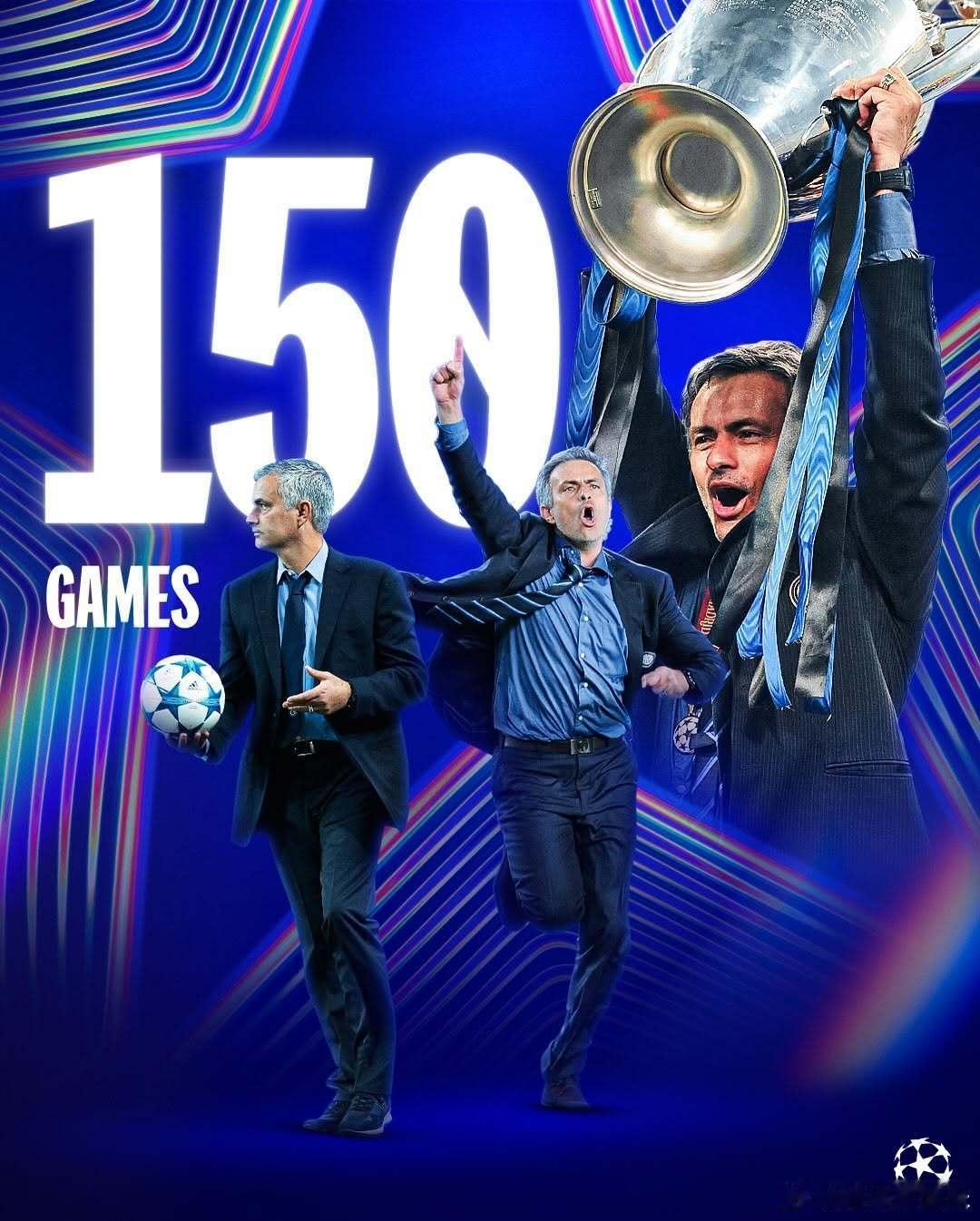 【里程碑】欧冠官方庆祝穆里尼奥执教150场欧冠比赛，特别的一个！国际米兰欧冠热点