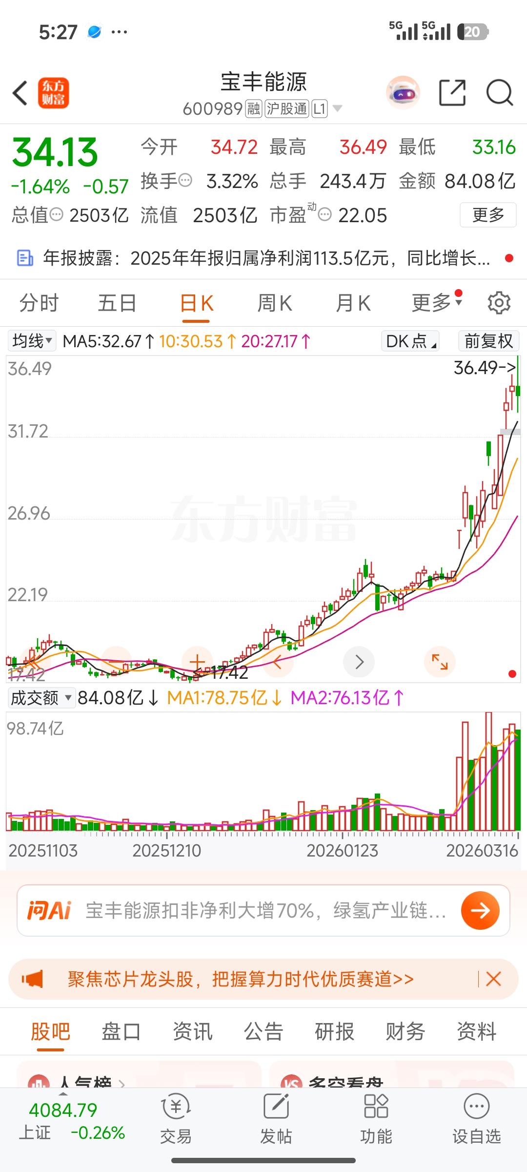 宝丰能源：绿氢龙头迎政策东风，氢能业务加速放量3月16日，三部门氢能新政落