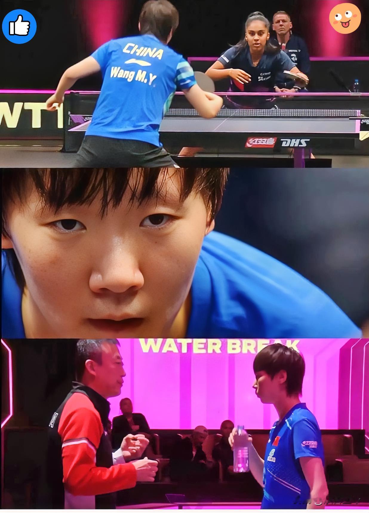 [红脸笑]看曼昱在多哈这采访，我都替她累得慌！明明是一个大