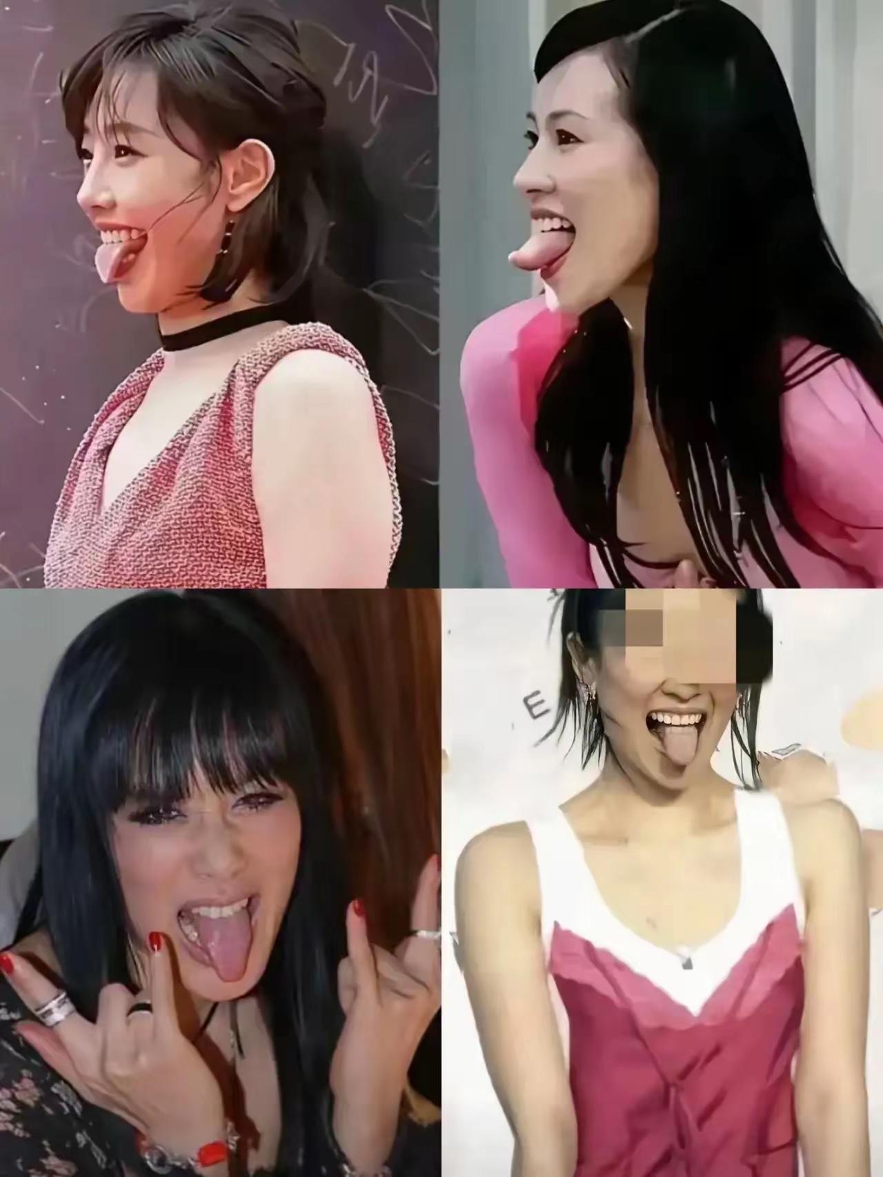 难怪女留学生都爱吐舌头，牢A说，吐舌头是一种圈内暗号！越是说这是圈内暗号，