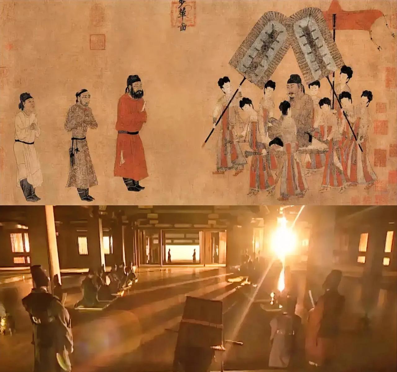 至今没有影视剧拍出大唐真正的排面:真正的天可汗出场，身后的卫队是一个小型联合军