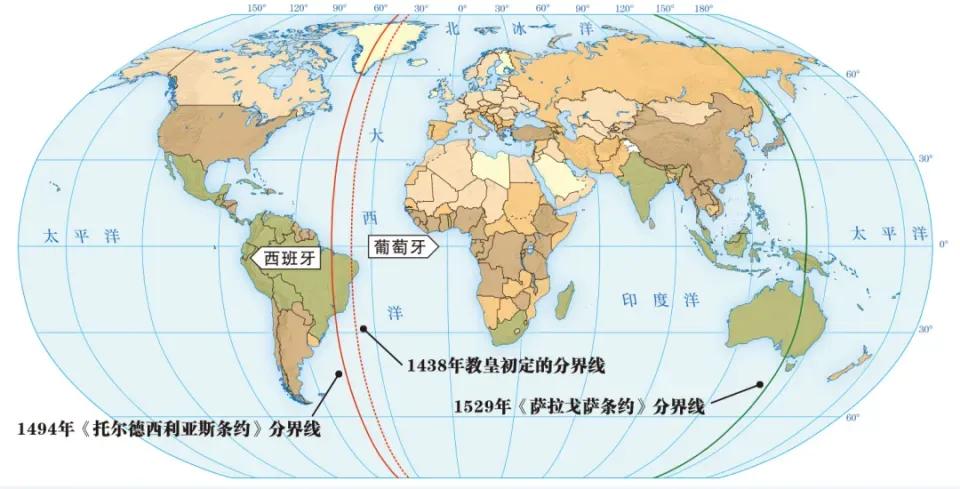 欧洲最早参与地理大发现的两个国家是葡萄牙和西班牙。与葡萄牙人向南和向东探索的