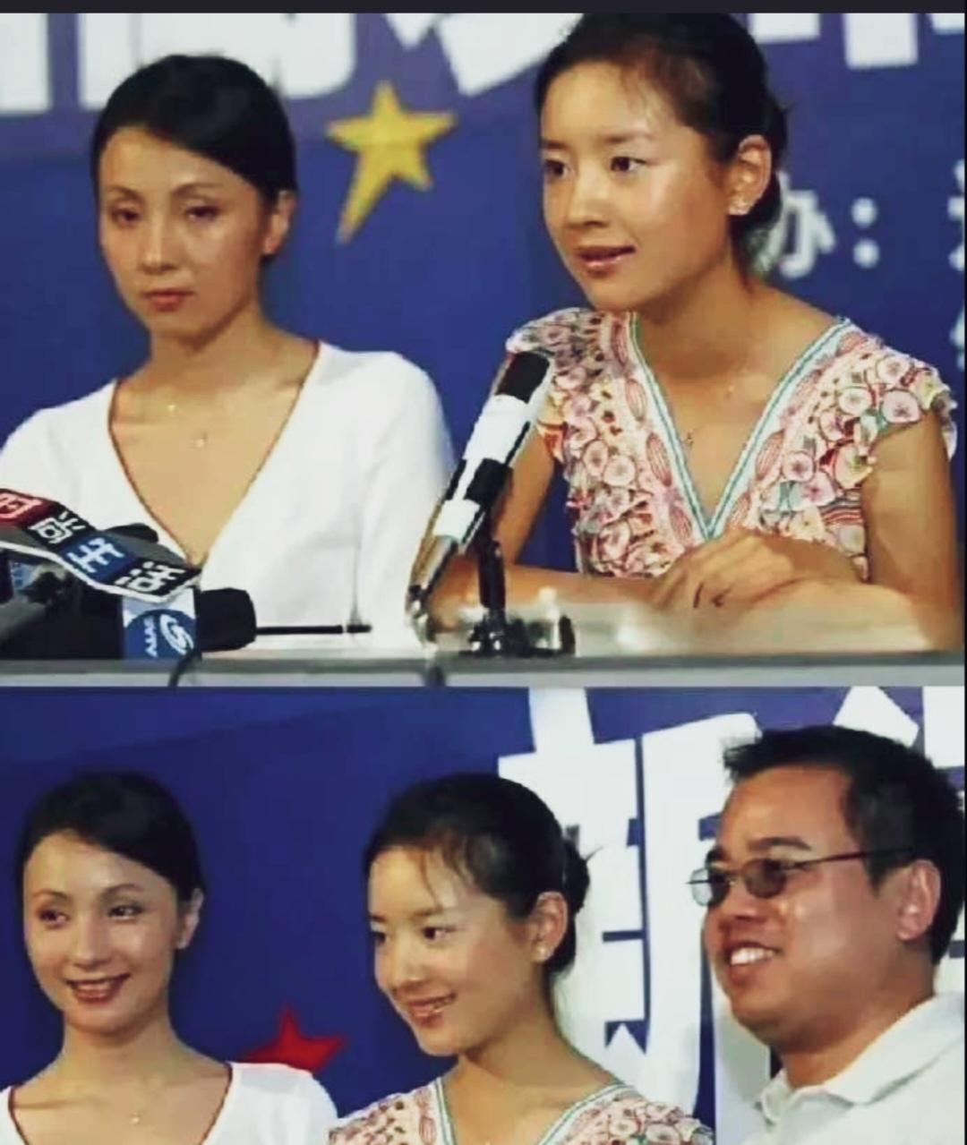 年轻时候的董洁与陶虹笑起来超级好看！陶虹眼睛深邃。董洁眼睛灵动。满脸胶原蛋白，纯