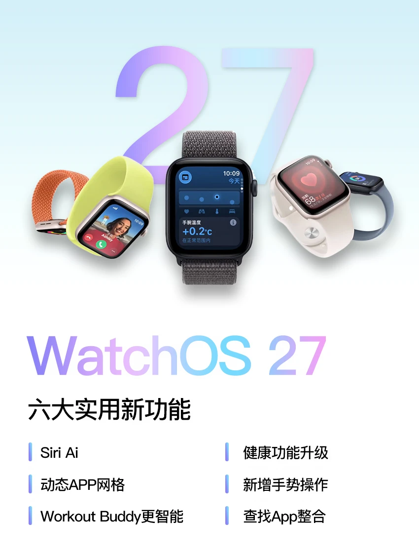 Apple WatchOS 27 |分享六大实用更新点！