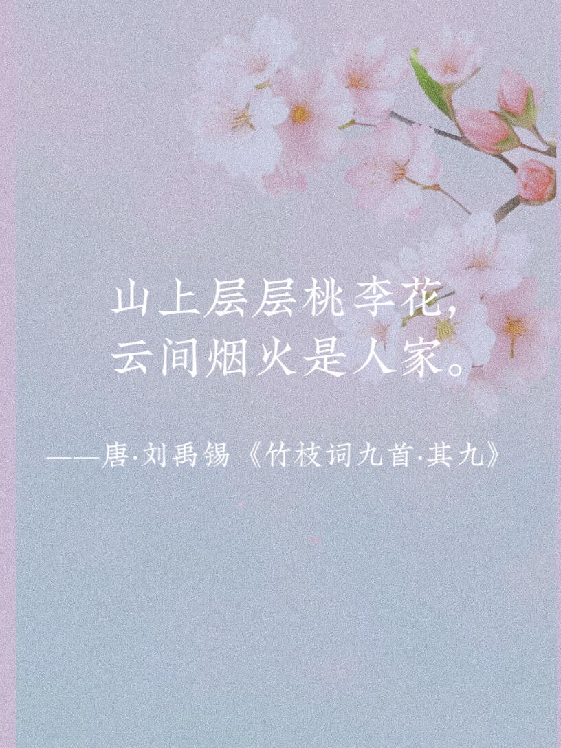 惊艳了整个春天的桃花诗词。​​​