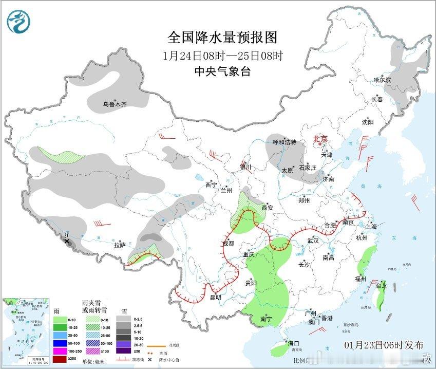 【月底前还有两轮降水过程】昨天到今晨，南方的降水缩减。今天我国大多数地区晴朗干燥