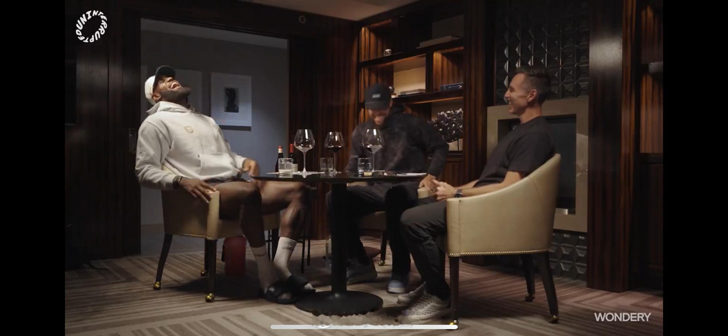 库里上MindTheGame，仨人聊嗨了非常开心，纳什自曝是库里给他打退役了