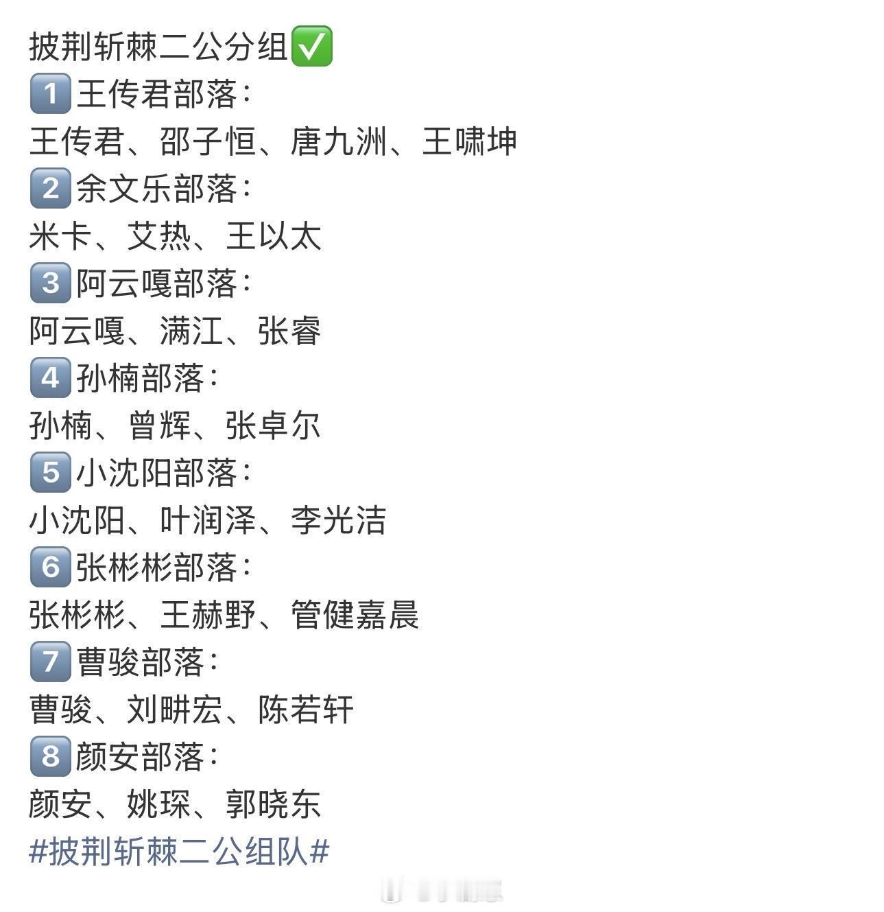 披荆斩棘批哥二公这分组也是绝了…😂感觉赢得赢定了输的就……披荆斩棘‖