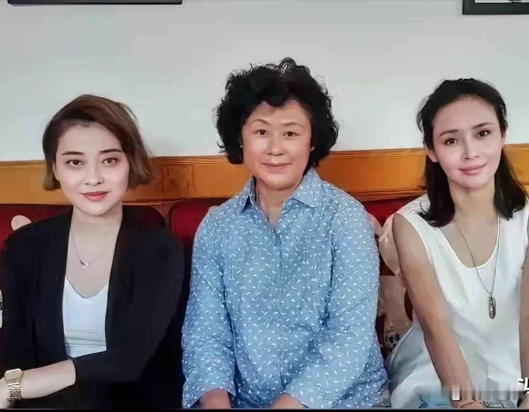 仔细看，左边是细眉飞扬，明眸善睐的梅婷，右边是温婉如莲，秀韵多姿的于明加，气质真