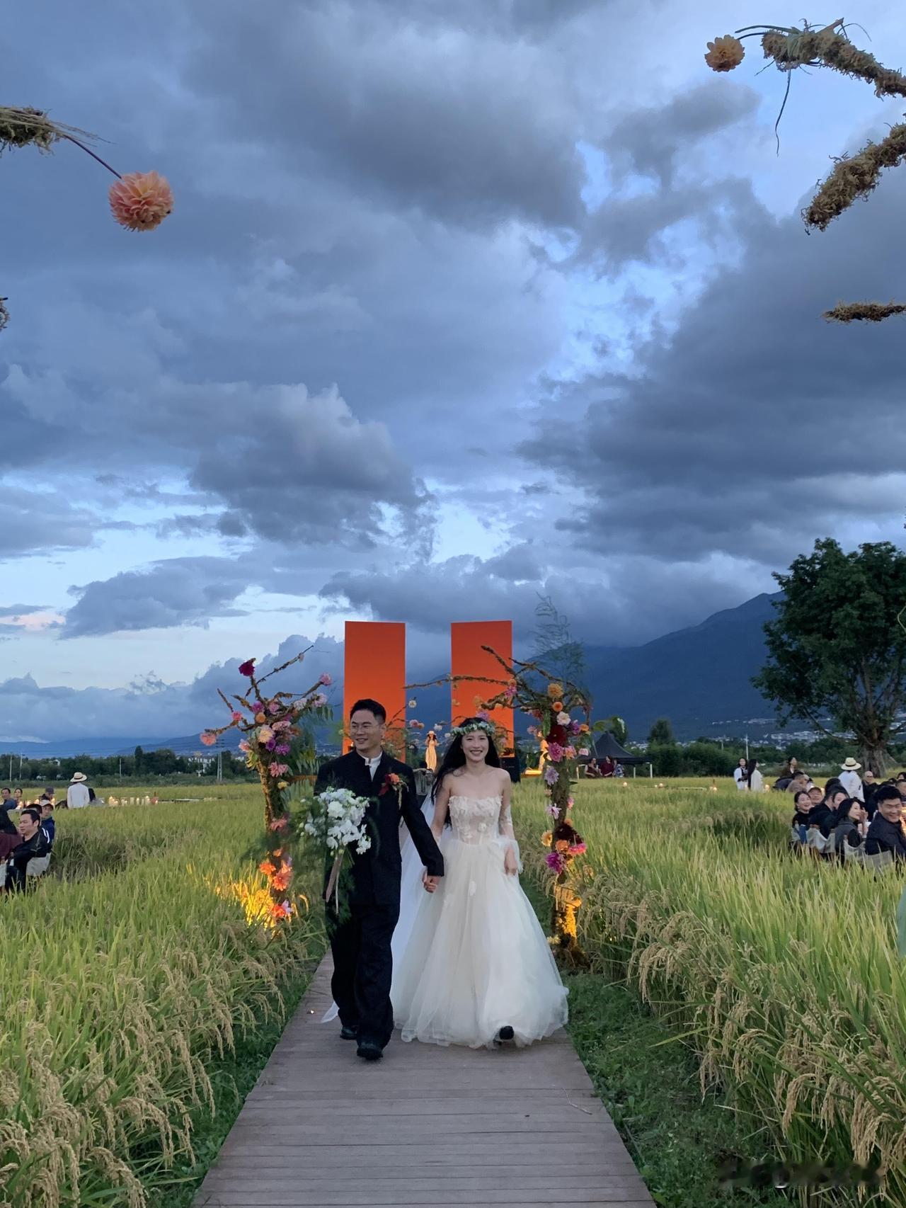 大理稻田婚礼爆火后我悟了刷到个超绝的大理稻田婚礼！博主随手发的视频，居然有