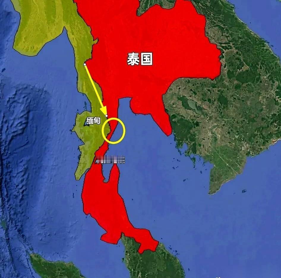 刚刚刷地图，看到泰国，差点没把我给整懵了。这国家的身子，在地图上，差点就被一刀