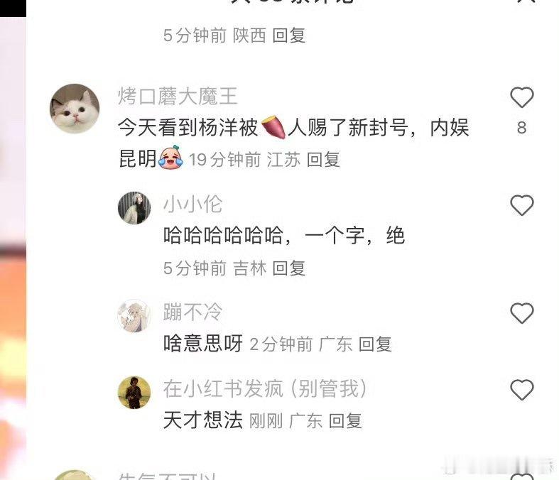 内娱昆明指杨洋老师是内娱常青树长红不止。颜值四季如春，性格如沐春风。杨洋本人是温