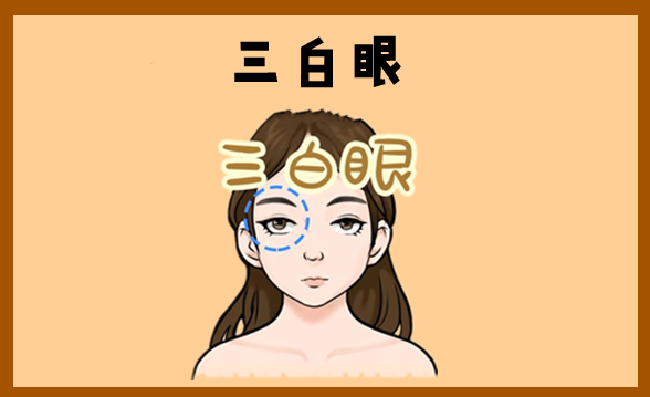 三白眼