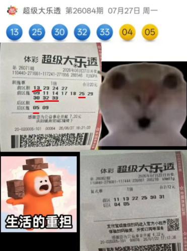 彩友感觉自己仿佛错过了5+1二等奖：4胆10拖票前区号码全中，后区也中05，不过