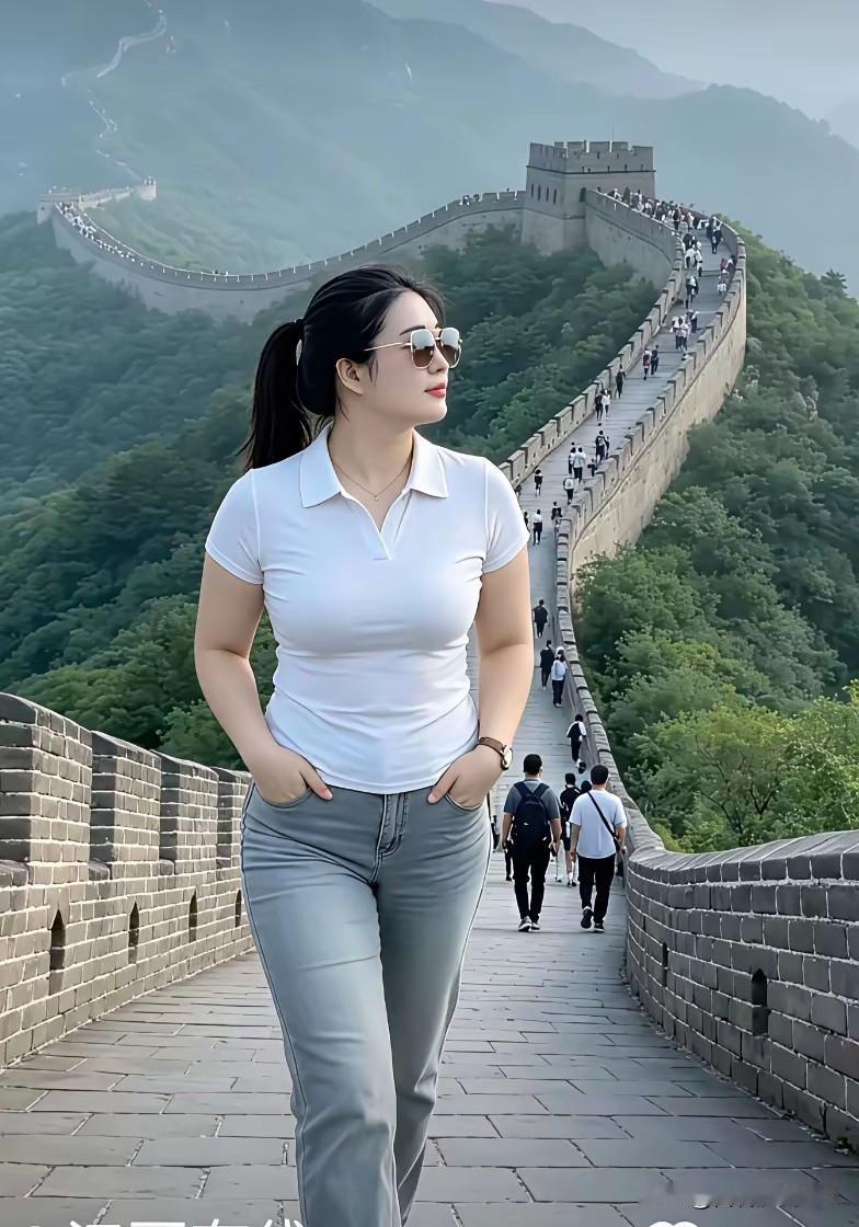 七律·登长城览胜万里龙垣枕翠峰，登临极目意从容。青砖阅尽千秋事，峻岭横开