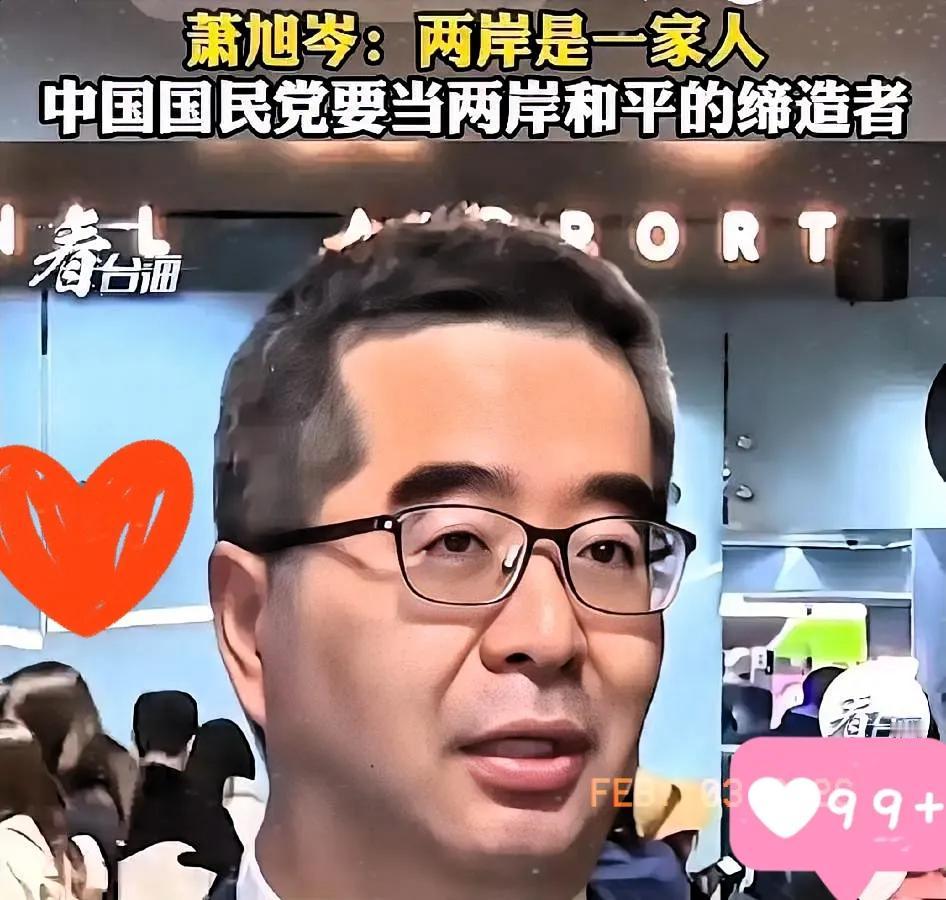 北京这架飞机一落地，岛内不少人彻底坐不住了。萧旭岑率四十余人刚抵京，便直言表态