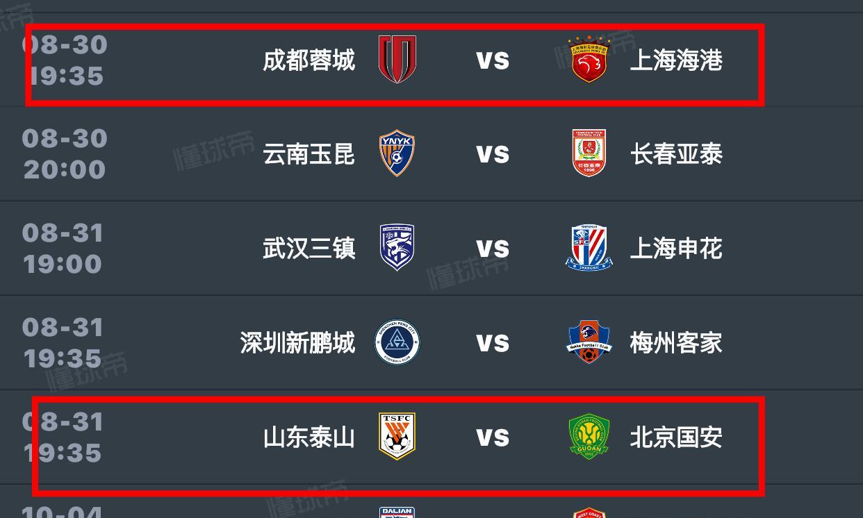 【争冠分水岭本周上演】随着昨晚国安的获胜，四支争冠球队的争冠分水岭将在本周末提