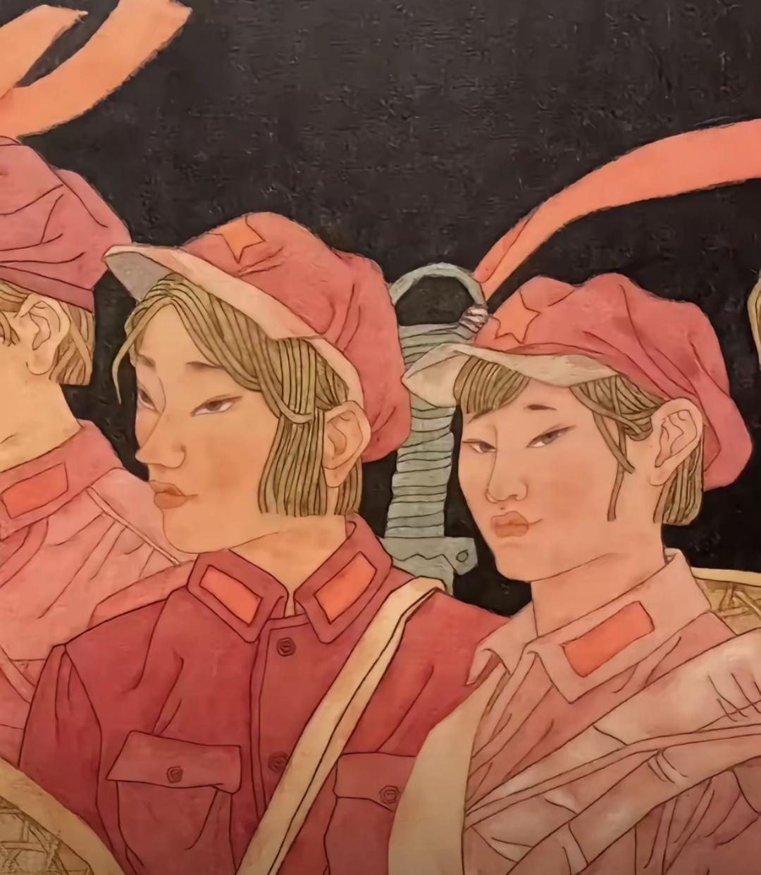 在网上粗略看到了刘教授的画，也就那么几张，里面人物一些细节，让很多网友诟病，还有