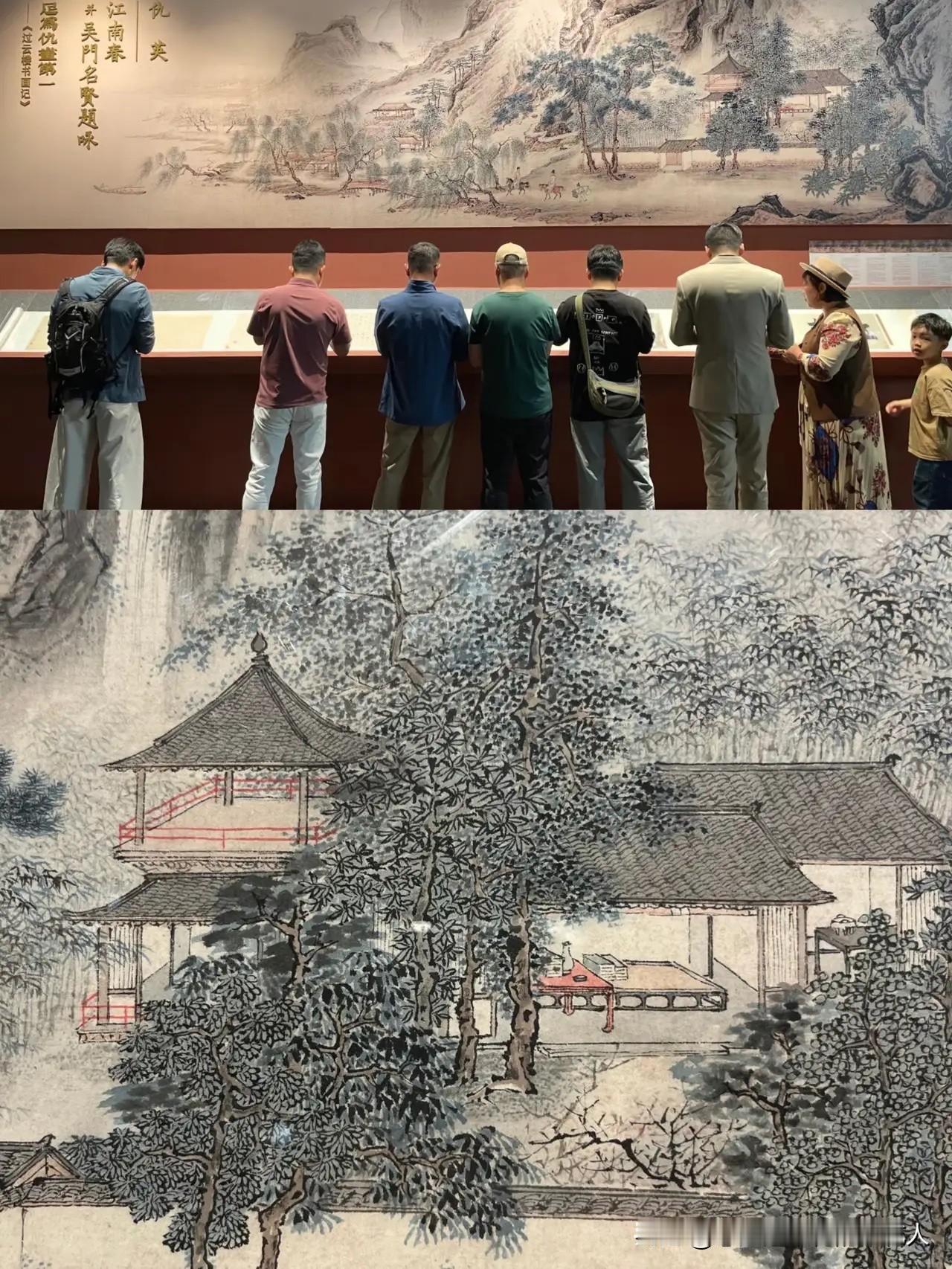 大家都散了吧！仇英的《江南春》已经回到南京博物院了！经过一番追查，发现这幅画之前