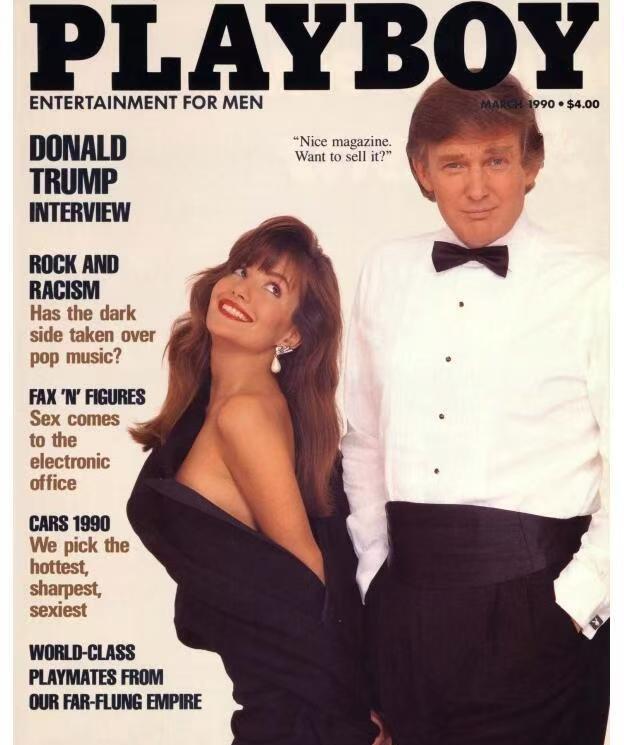[呲牙笑]哟？懂王当年居然还有这一出？还上过《PLAYBOY》的封面？不知道封面