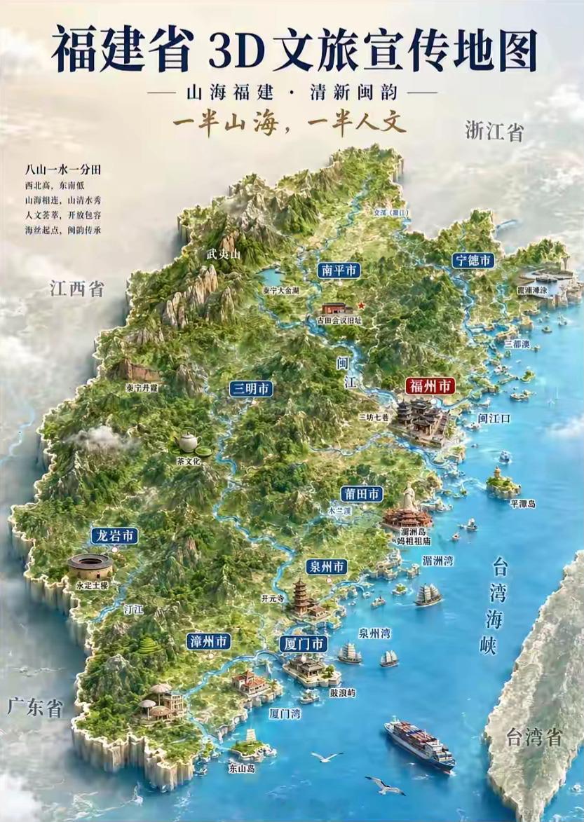 浙江与福建毗邻，这样看浙江地形好太多了，福建都是山，难怪当年日本鬼子打不进去。