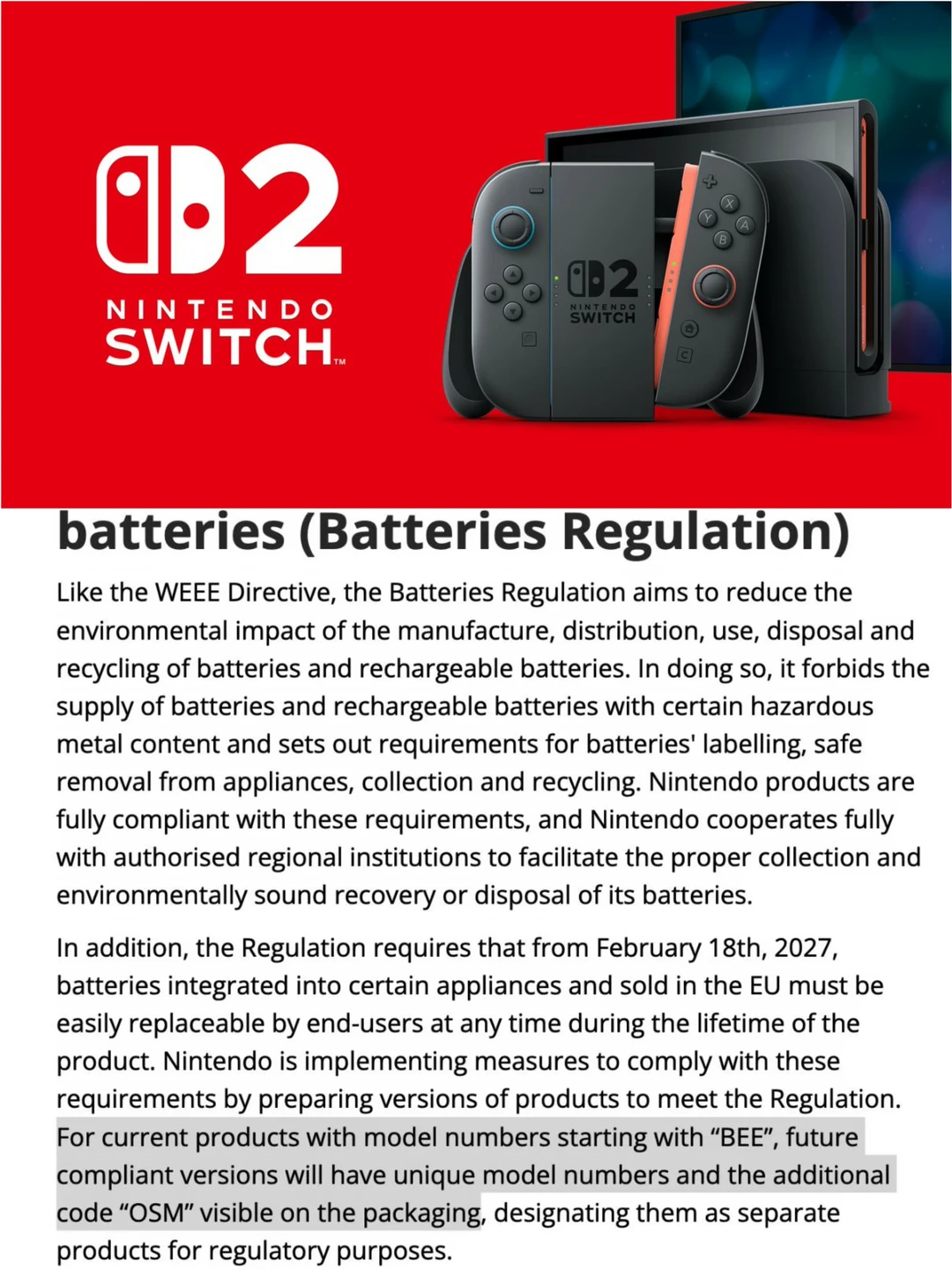 任天堂确认将推出新型号的Switch2！！