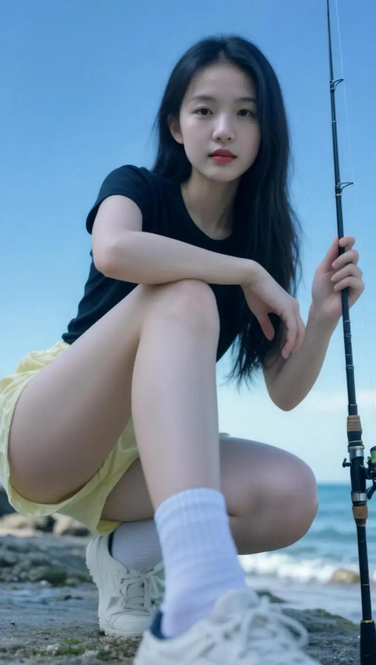 AI海岸清新照 ai创作