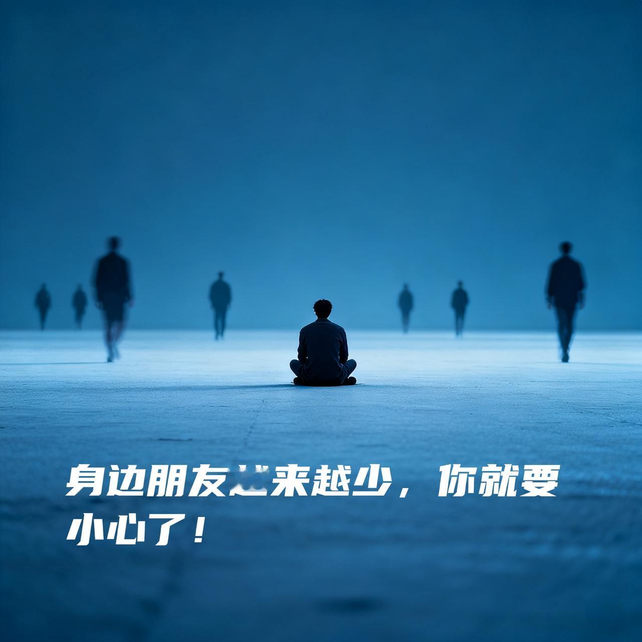 身边朋友越来越少了！不要怨社会，不要怪环境那一定是你自己出了问题。当你发